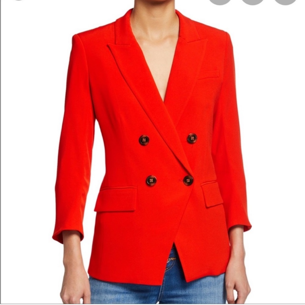 Veronica Beard Dinah Dickey Jacket in Poppy